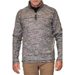 Vintage 1946 Micro-Fleece Quarter-zip Men's Pullover XL, Charcoal, New With Tags